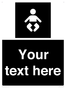 Custom information: black panel baby change